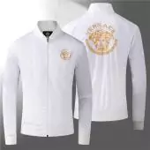 versace jacket pas cher jacke homme embroidery medusa white
